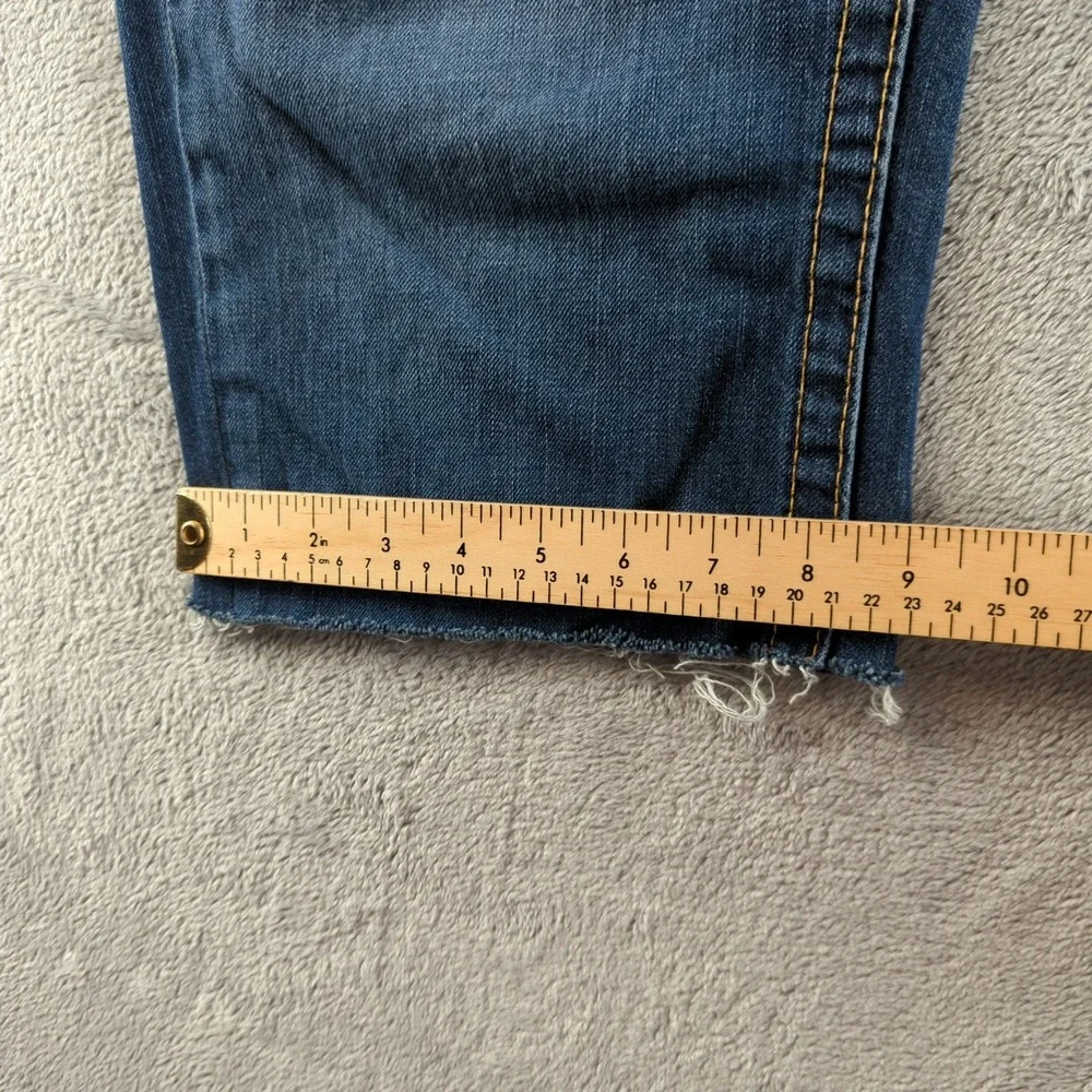 Vintage True Religion Cut Off Shorts Mens 34 Blue Billy Raw Frayed Hem USA - Picture 9 of 11